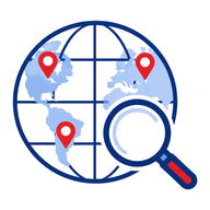 We search global suppliers icon