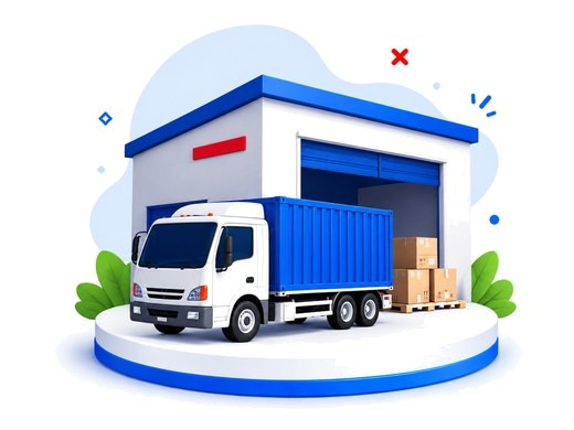 Delivered to Your Business illustration